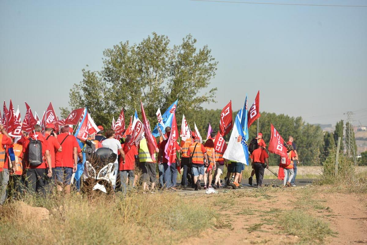 La marcha a su paso por Valladolid