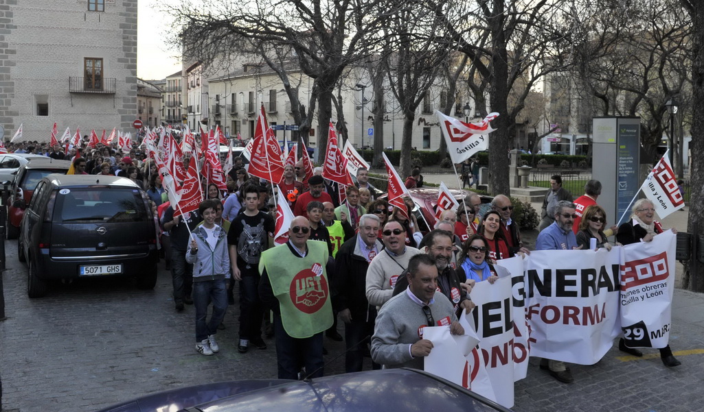 Manifestacin 29M en Segovia