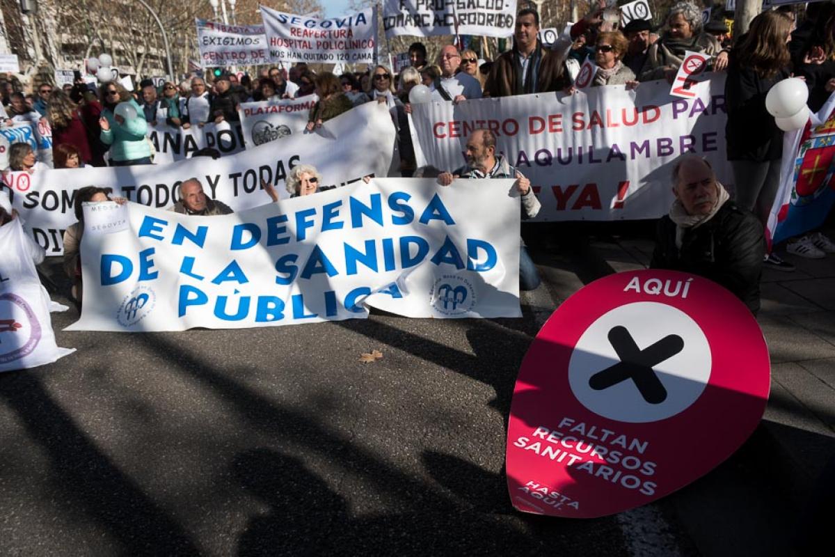2018-01-20 Manifestacin por la sanidad pblica en Valladolid