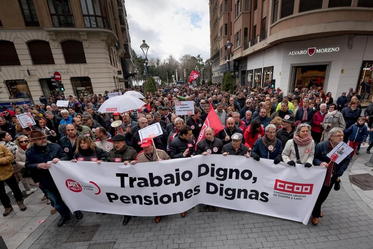 Manifestacin 17 M en defensa de unas pensiones dignas.