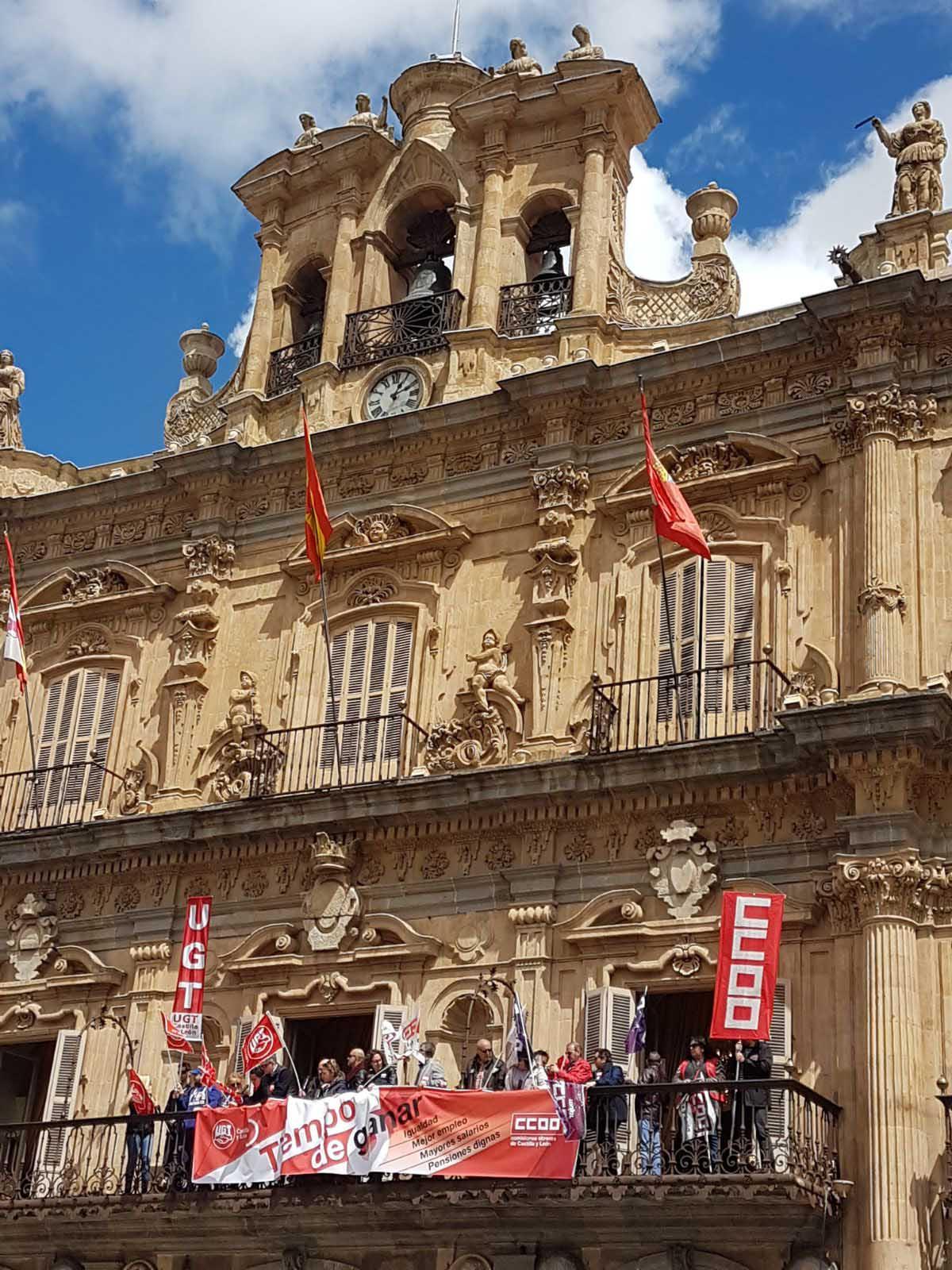 Galera de imgenes del Primero de Mayo en Salamanca