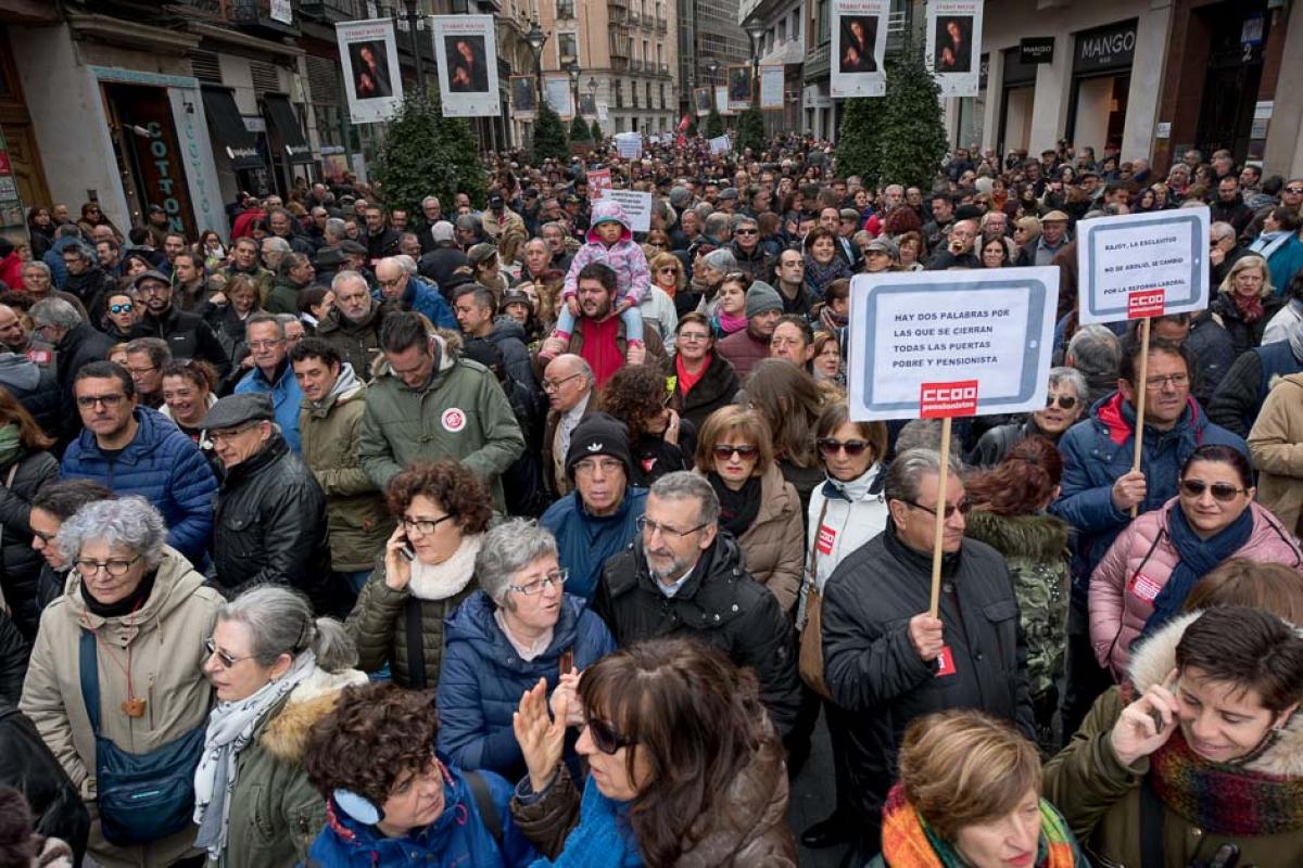 Manifestacin 17 M en defensa de unas pensiones dignas.