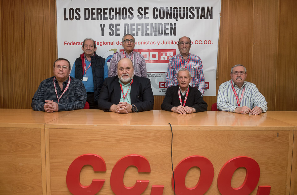 La nueva ejecutiva de la Federacin de Jubilados y Pensionistas de CCOO Castilla y Len