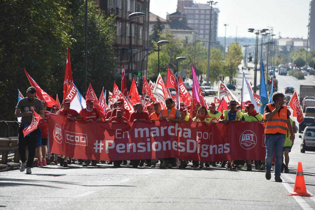 Llegada a Valladolid de la Marcha por las Pensiones Dignas