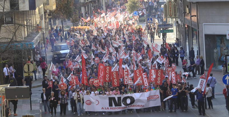 Manifestacin en Ponferrada.