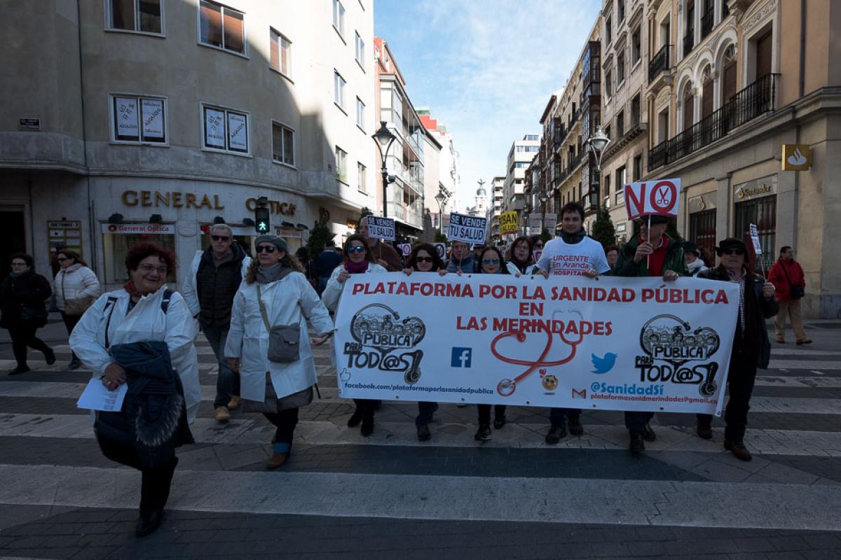 2018-01-20 Manifestacin por la sanidad pblica en Valladolid