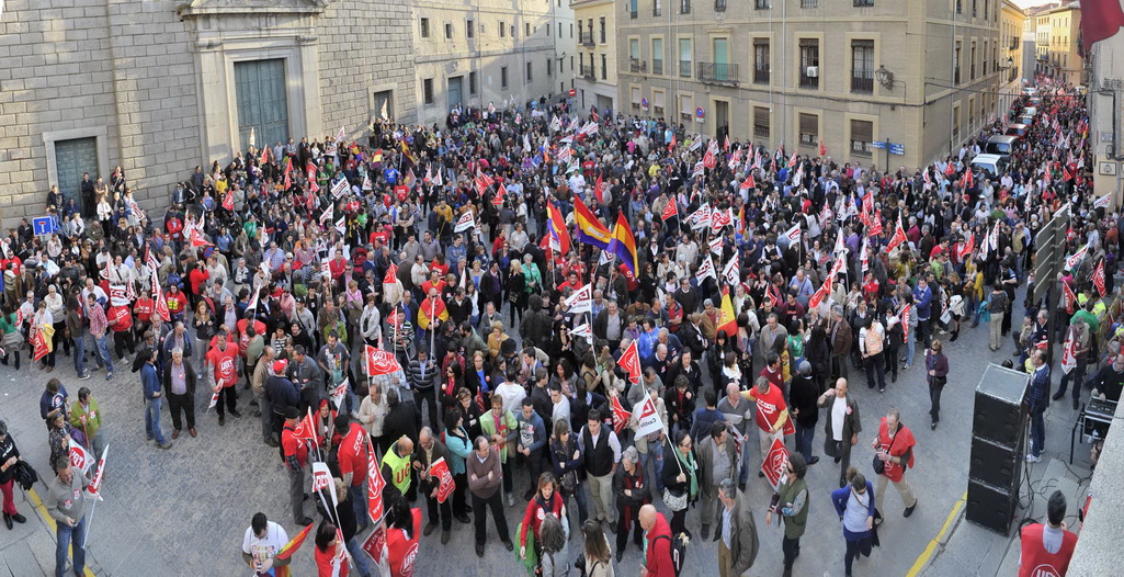 Manifestacin 29M en Segovia